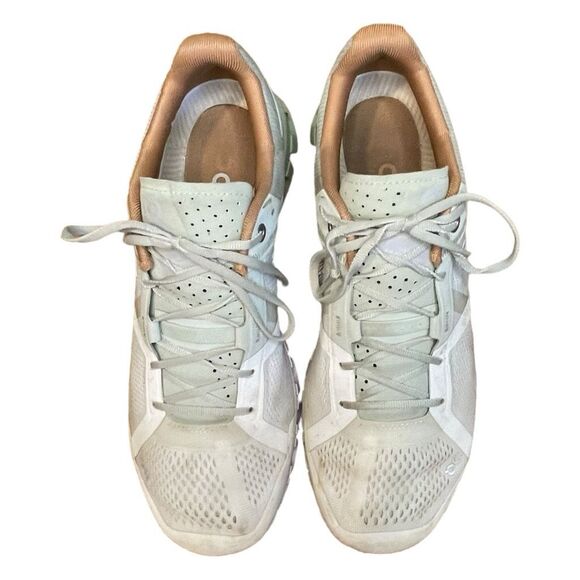 On Running Cloudflow Road Running Shoe Aloe Green Mesh Upper Athletic Sneaker 9. - Picture 7 of 12